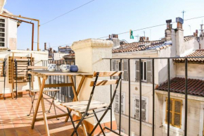 Terrasse ensoleillée au coeur du Cours Julien